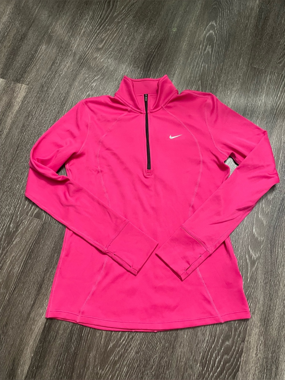 Nike Hot Pink Quarter-Zip Performance Pullover